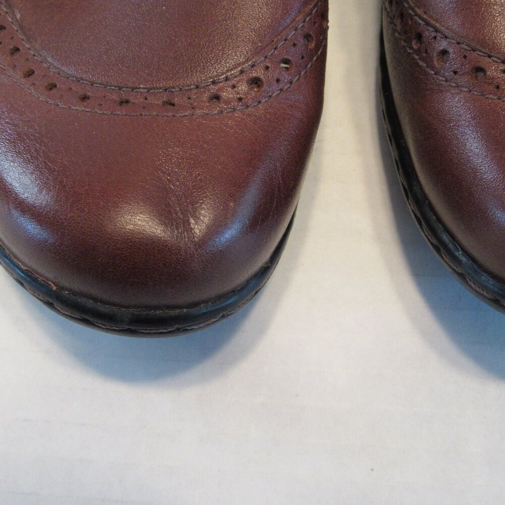 Clarks Bendables Slip On Mary Jane Double Buckle Leather Brown Shoes Size 6.5M - Picture 6 of 10
